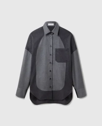 Paneled Oversized Shirt