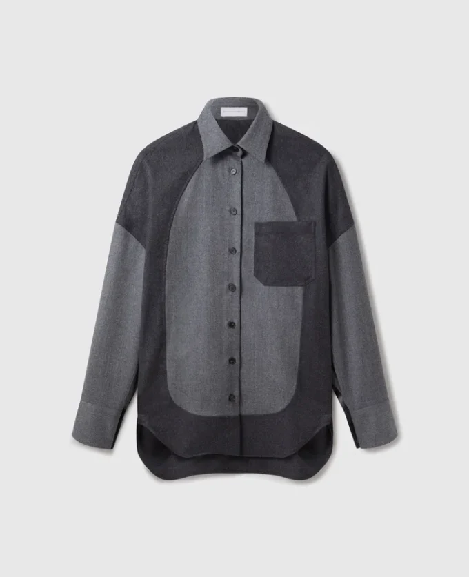 Paneled Oversized Shirt Paneled Oversized Shirt