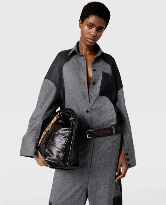 Paneled Oversized Shirt Paneled Oversized Shirt