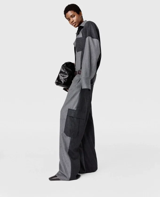 Paneled Oversized Shirt Paneled Oversized Shirt