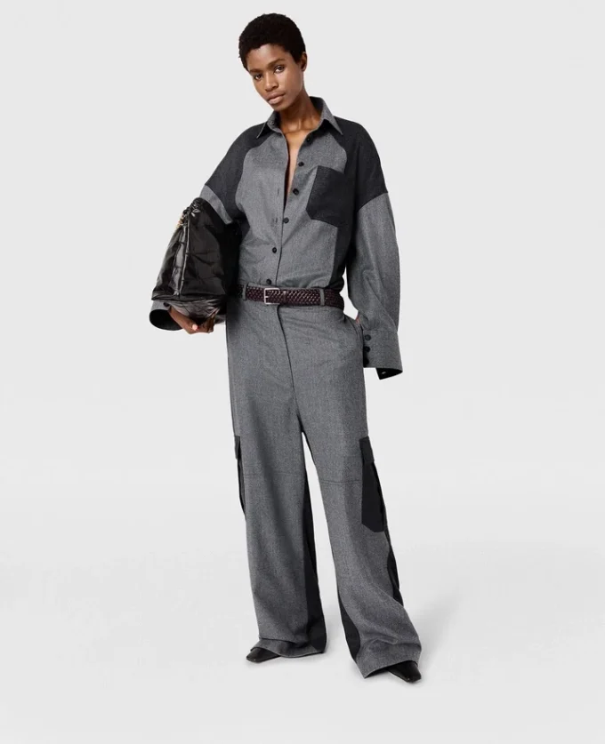 Paneled Oversized Shirt Paneled Oversized Shirt
