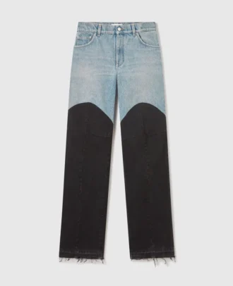 Patchwork Panel Denim Jeans