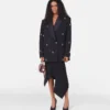 Pearl Embroidery Oversized Double-Breasted Blazer Pearl Embroidery Oversized Double-Breasted Blazer