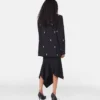 Pearl Embroidery Oversized Double-Breasted Blazer Pearl Embroidery Oversized Double-Breasted Blazer