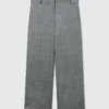 Pinstripe Pleated Straight-Leg Pants Pinstripe Pleated Straight-Leg Pants