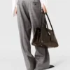 Pinstripe Pleated Straight-Leg Pants Pinstripe Pleated Straight-Leg Pants