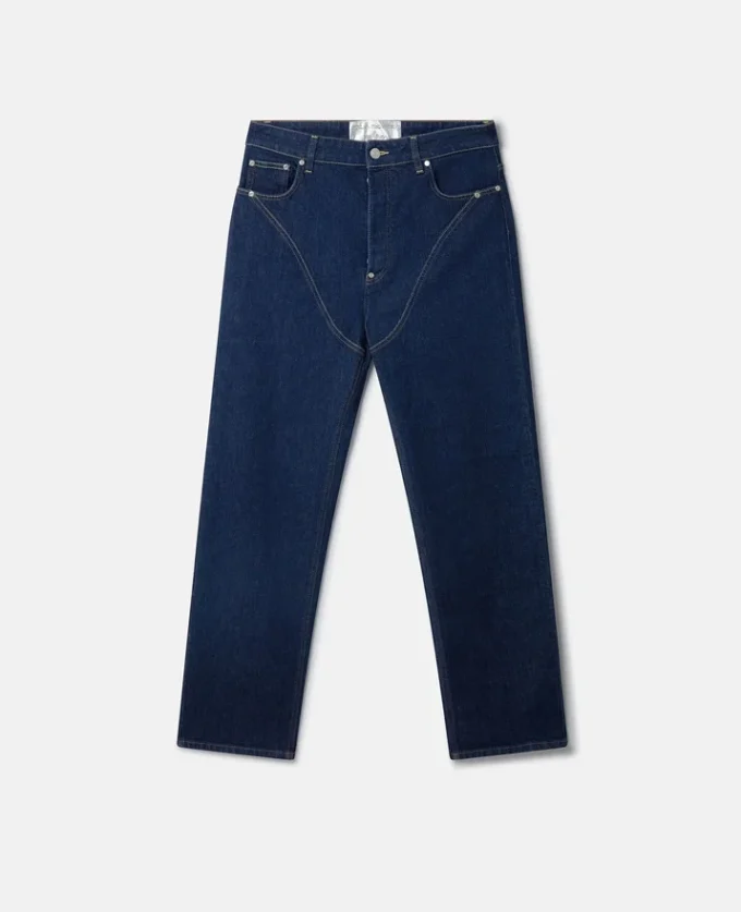 Platinum Dream Embroidered Mid-Rise Straight-Leg Denim Jeans Platinum Dream Embroidered Mid-Rise Straight-Leg Denim Jeans