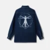 Platinum Dream Embroidered Oversized Denim Shirt Platinum Dream Embroidered Oversized Denim Shirt