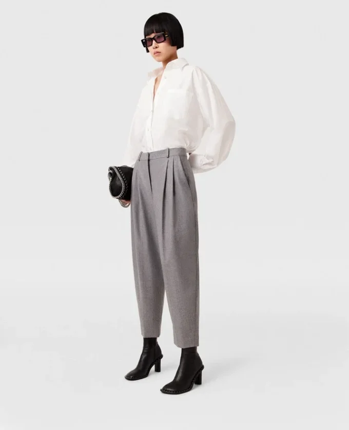 Pleated High-Rise Wool Pants Pleated High-Rise Wool Pants