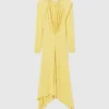 Pleated Jersey Long-Sleeve Maxi Dress Pleated Jersey Long-Sleeve Maxi Dress