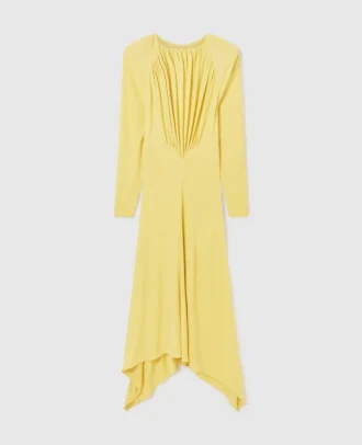 Pleated Jersey Long-Sleeve Maxi Dress Pleated Jersey Long-Sleeve Maxi Dress