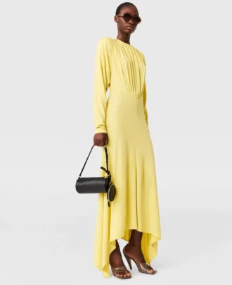 Pleated Jersey Long-Sleeve Maxi Dress Pleated Jersey Long-Sleeve Maxi Dress
