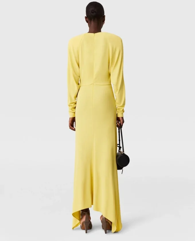 Pleated Jersey Long-Sleeve Maxi Dress Pleated Jersey Long-Sleeve Maxi Dress