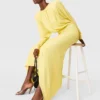 Pleated Jersey Long-Sleeve Maxi Dress Pleated Jersey Long-Sleeve Maxi Dress
