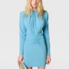 Pleated Jersey Long-Sleeve Midi Dress Pleated Jersey Long-Sleeve Midi Dress