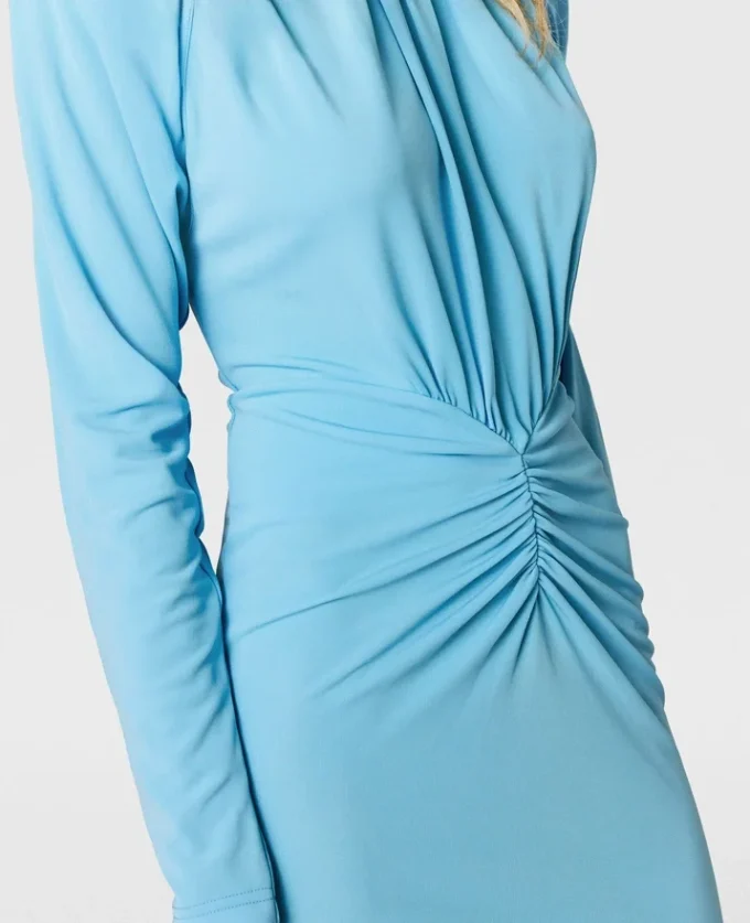 Pleated Jersey Long-Sleeve Midi Dress Pleated Jersey Long-Sleeve Midi Dress