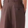 Pleated Low-Rise Pants Pleated Low-Rise Pants