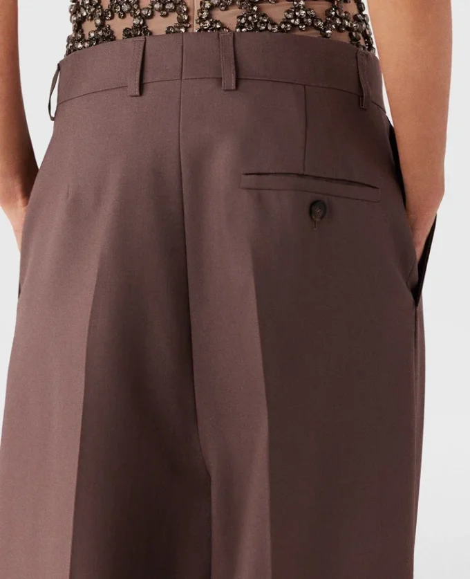 Pleated Low-Rise Pants Pleated Low-Rise Pants