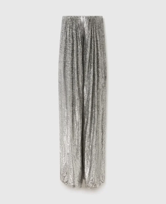 Pleated Metallic Velvet Dress Pleated Metallic Velvet Dress