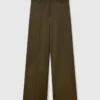Pleated Straight-Leg Pants Pleated Straight-Leg Pants