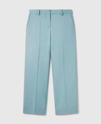 Pleated Straight-Leg Pants