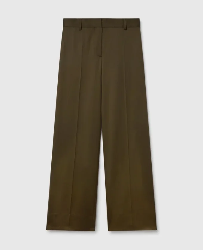 Pleated Straight-Leg Pants Pleated Straight-Leg Pants