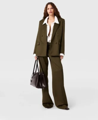 Pleated Straight-Leg Pants Pleated Straight-Leg Pants