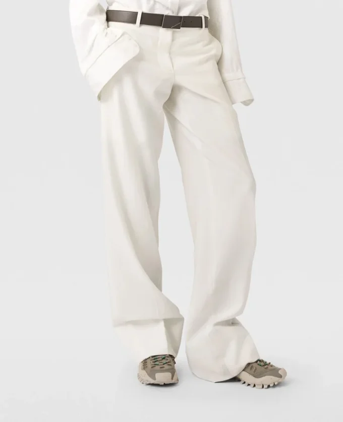 Pleated Straight-Leg Pants Pleated Straight-Leg Pants