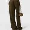Pleated Straight-Leg Pants Pleated Straight-Leg Pants
