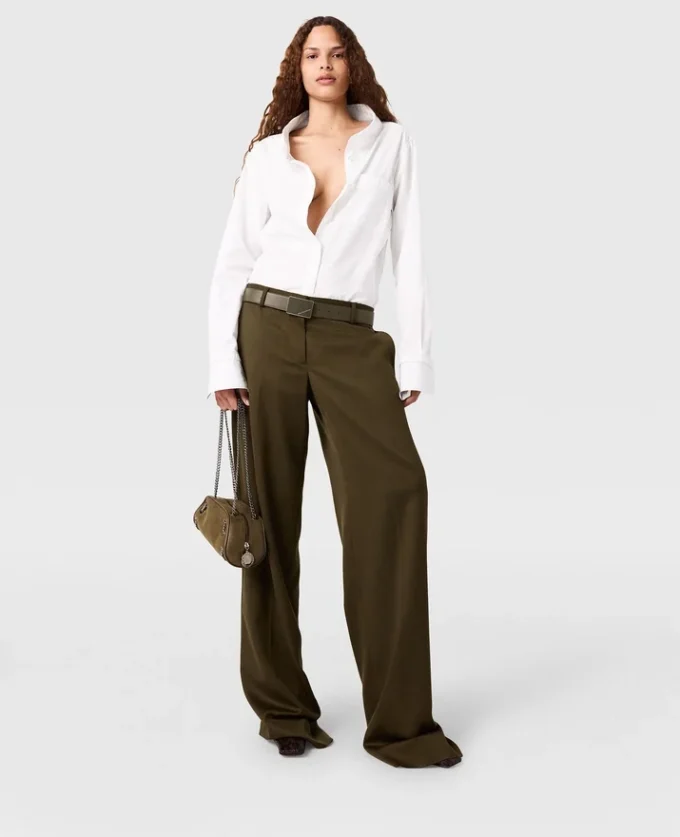 Pleated Straight-Leg Pants Pleated Straight-Leg Pants