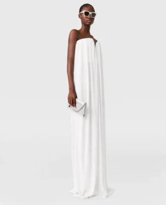 Pleated Strapless Silk-Blend Dress Pleated Strapless Silk-Blend Dress