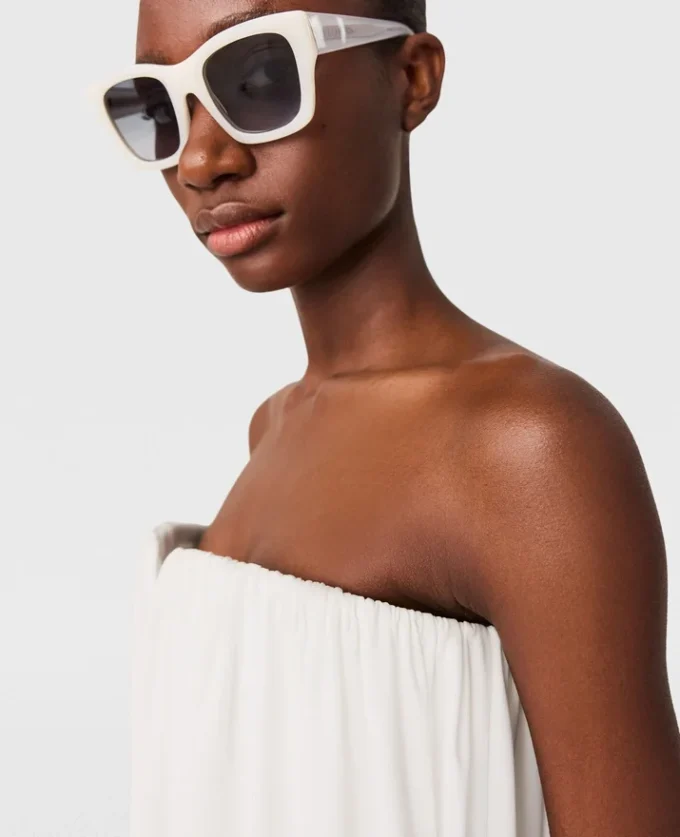 Pleated Strapless Silk-Blend Dress Pleated Strapless Silk-Blend Dress
