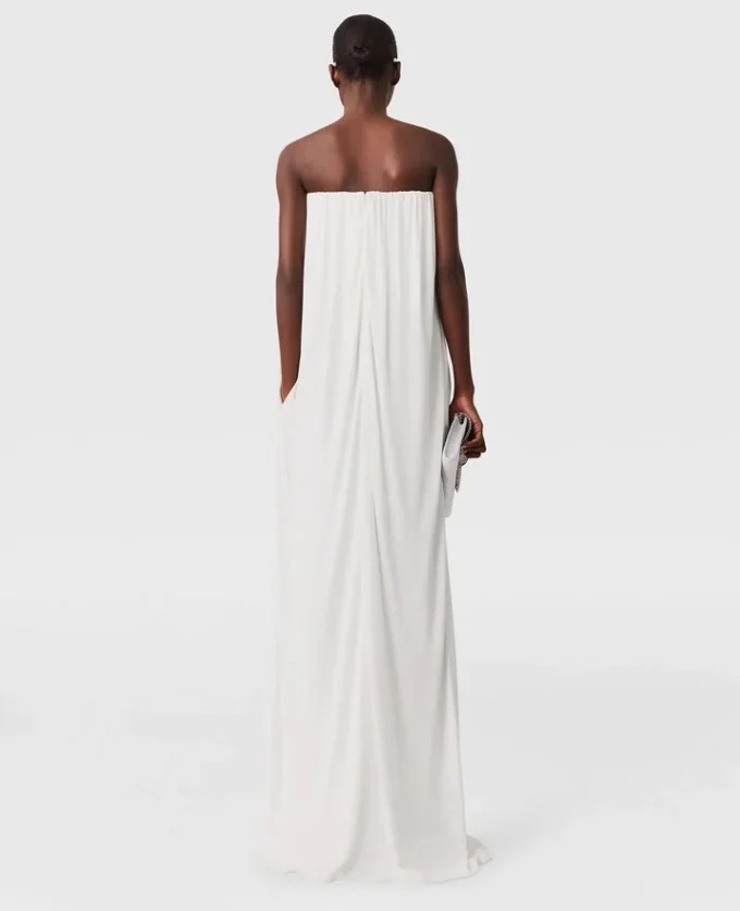 Pleated Strapless Silk-Blend Dress Pleated Strapless Silk-Blend Dress