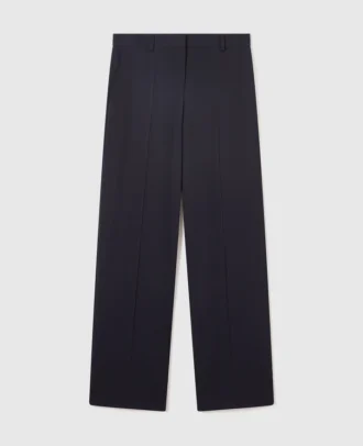 Pleated Wide-Leg Trousers