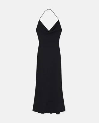 Plunge Crystal Halterneck Maxi Dress Plunge Crystal Halterneck Maxi Dress
