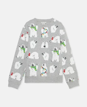 Polar Bear Print Sweatshirt
