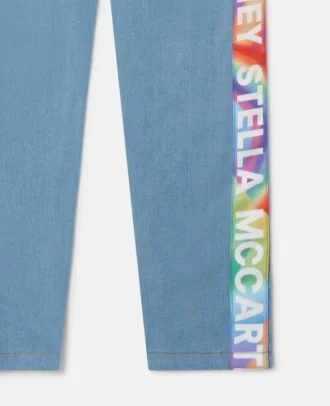 Rainbow Logo Tape Straight Leg Jeans