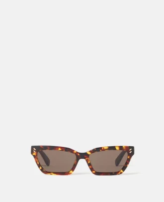 Rectangular Cat-Eye Sunglasses