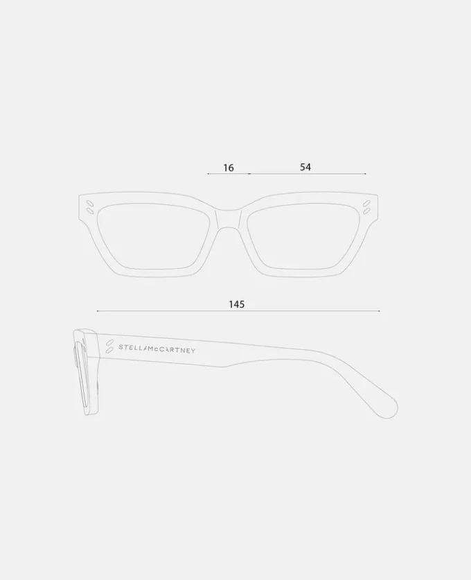 Rectangular Cat-Eye Sunglasses Rectangular Cat-Eye Sunglasses