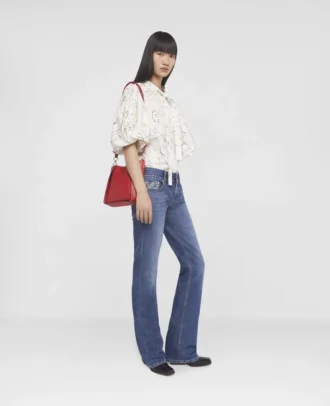 Rewild Doodle Print Twill Top