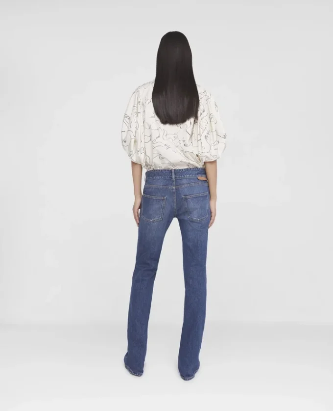 Rewild Doodle Print Twill Top