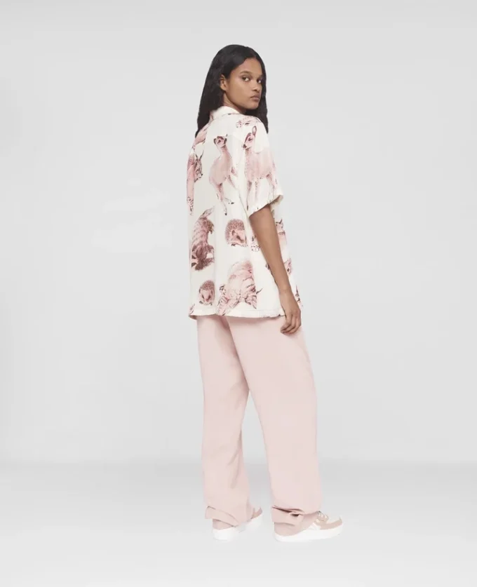 Rewild Fauna Print Silk Shirt Rewild Fauna Print Silk Shirt