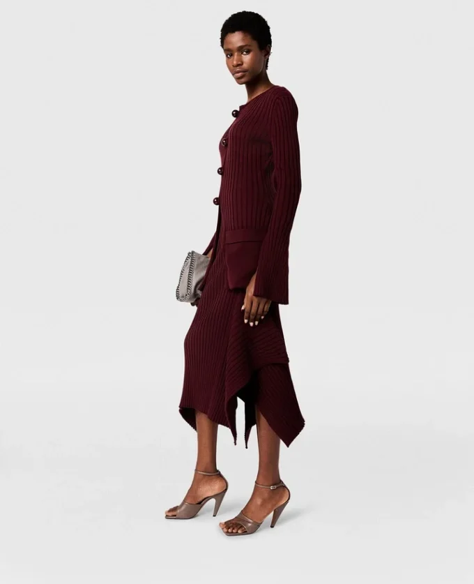 Ribbed Long Sleeved Cardigan Ribbed Long Sleeved Cardigan
