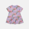 Rollerskate Rainbow Print Dress