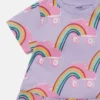 Rollerskate Rainbow Print Dress