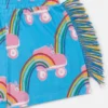 Rollerskate Rainbow Print Fringe Shorts Rollerskate Rainbow Print Fringe Shorts