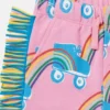 Rollerskate Rainbow Print Fringe Sweatpants