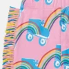 Rollerskate Rainbow Print Fringe Sweatpants