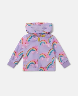 Rollerskate Rainbow Print Raincoat