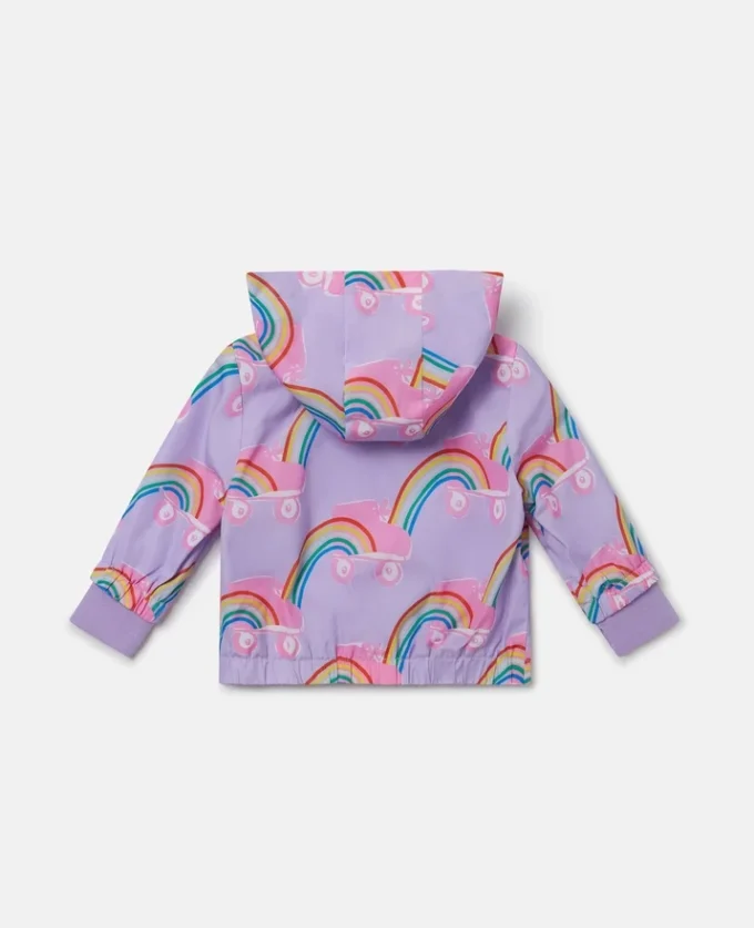 Rollerskate Rainbow Print Raincoat